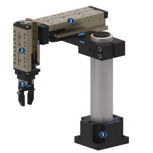Brazo Robótico Translacional de Dos Dedos Schunk Pgb 64 300360 para el Procesamiento de Barras de Acero - Product Image 3
