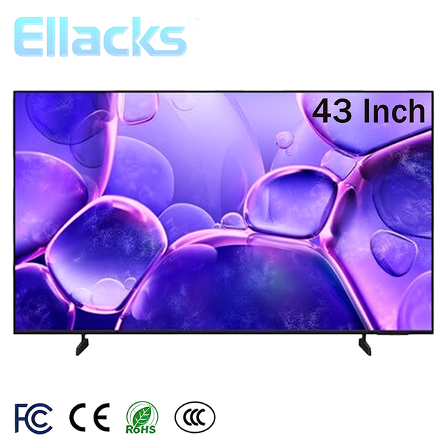 Manufacturer Outlet 43" 4K Ultra HD LED Smart Android Google TV with Wi-Fi Black Wide Screen Hotel TV Support