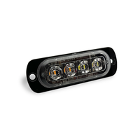 12-24V 4 LED ambre calandre véhicule stroboscopique camion Van voiture tout-terrain barre lumineuse d'urgence voyant d'avertissement d'urgence