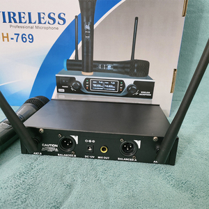 Premium for DH769 UHF <b>Wireless</b> Dynamic <b>Microphone</b> Kit for Stage Show Wedding Emceeing and Home KTV Entertainment - Product Image 3