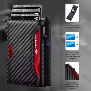 Ultra Thin Magnetic Pop up Card <strong>Wallet</strong> Mens <strong>RFID</strong> <strong>Blocking</strong> Tactical Slim Card Holder Bifold Front Pocket Credit Card - Product Image 5