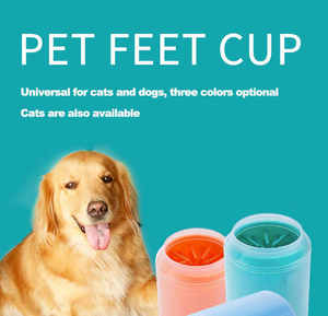 Factory Wholesale Eco-Friendly Silicone Detachable Portable <b>Pet</b> Dog Paw Cleaning Cup - Product Image 4