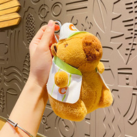 Porte-clés en peluche créatif Dr. Capi Bala, poupée Capybara, pendentif pour sac d'école, petits cadeaux