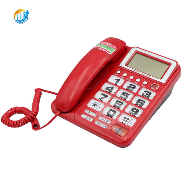2025 New Basic Edit Caller ID Telephone Emergency Sos Corded Phone Big Button Phone for Old People with Large Number