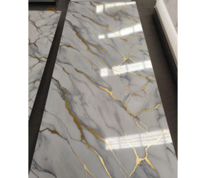 Lámina <span class=keywords><strong>de</strong></span> PVC Plástico Moderna, Impermeable, con Protección UV, Diseño Mármol, para Paneles <span class=keywords><strong>de</strong></span> Pared <span class=keywords><strong>de</strong></span> Hotel, 2.5mm, Alta Calidad - Product Image 5