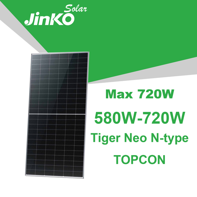 Advanced Jinko Solar 580w 590w 610w 620w 630w Tiger Neo 3.0 Panels for Industrial Solar Kit Integration