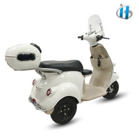 Tricycle électrique Holladay, nouveau modèle, avec écran LED, scooter électrique 2 places avec compartiment de rangement arrière