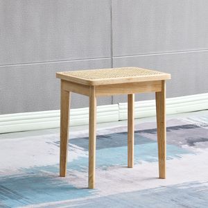Porte nordique tabouret <span class=keywords><strong>de</strong></span> <span class=keywords><strong>chambre</strong></span> lit fin porter des chaussures rétro repas tabouret véritable rotin tissé en bois massif long <span class=keywords><strong>banc</strong></span> - Product Image 4