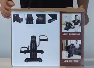 <span class=keywords><strong>Ejercitador</strong></span> de pedal estacionario debajo del escritorio Mini bicicleta de ejercicio con pantalla LCD para Adultos Mayores brazo pierna ejercicio - Product Image 6