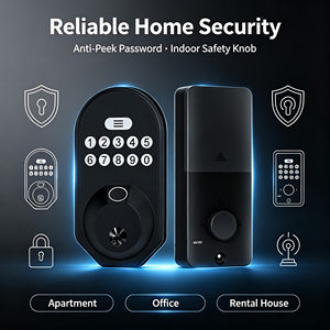กลอนประตูอัจฉริยะ Glomarket Tuya Ble Smart Keyless Electronic Tuya ปรับระดับได้ พร้อมระบบล็อคดิจิตอลแบบ Deadbolt และระบบสแกนลายนิ้วมือ - Product Image 4