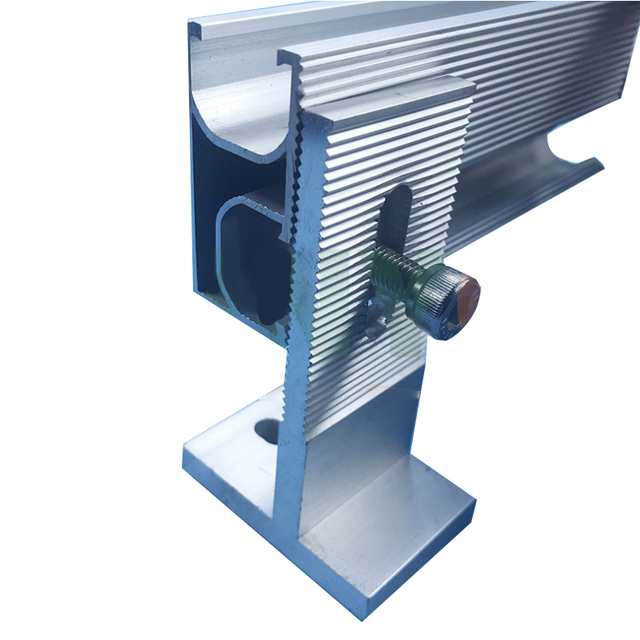 Photovoltaic Bracket Solar Solar Panel Fixing Kits Unirac Rail Channel Less Solar Support Aluminum Mounting Rail