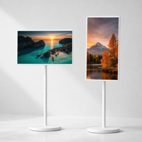 TV LED HDTV 32 Inci Android 15 Smart Portabel Resolusi 1080p Layar Sentuh Kapasitif Speaker Terintegrasi Penggunaan Dalam/Luar Ruangan