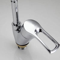 Robinet de cuisine moderne à 3 trous, à poignée unique, en laiton, robinet mélangeur classique avec noyau de valve en céramique