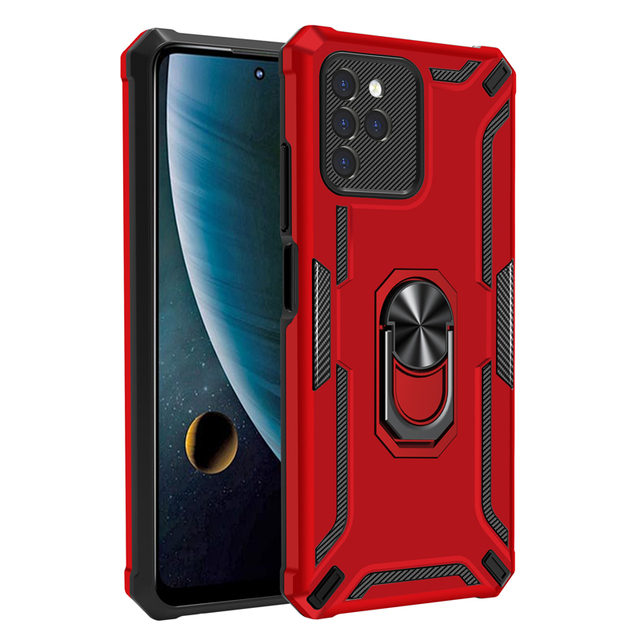 Kickstand Combo Holder Car Mount Phone Case for ZTE BLade A51 A71 A53 A54 Shockproof Covers