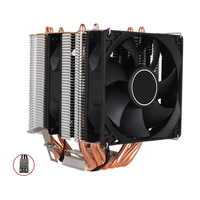 Pendingin CPU Baru Radiator Pendingin 3PIN 4PIN Lga 1150 1155 1156 1366 2011 X79 X99 Motherboard Am2 Am3Am4