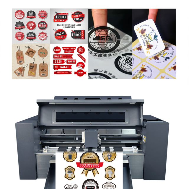 HY370DL Die Cutting Machine Servo Motor Sticker Cutting Machine A3+Auto Feeder Plotter Cutting Machine with Wheel Creasing Tool