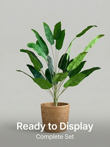 2 grands bananiers artificiels nécessitant peu d'<span class=keywords><strong>entretien</strong></span>, en plastique, adaptés à une utilisation en intérieur et en extérieur - Product Image 5