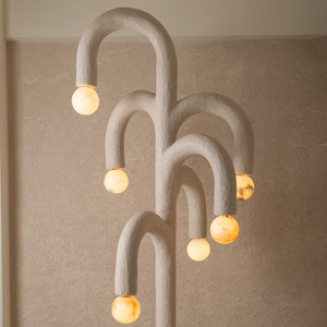 Lámpara de Pie Creativa con Forma de Cactus, Luz LED, Control Táctil, Lámpara Moderna para Dormitorio - Product Image 3