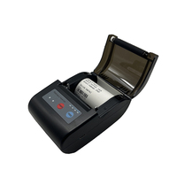 Printer Mini Bluetooth portabel 58mm, Printer Portabel Mini Bluetooth dengan nirkabel tipe-c opsional dengan wadah kulit
