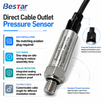 Transmisor de Presión Hidráulica 4-20ma /RS485, Conector M12 316L, Transductor de Presión con Cable Directo, IP68 para Agua Potable