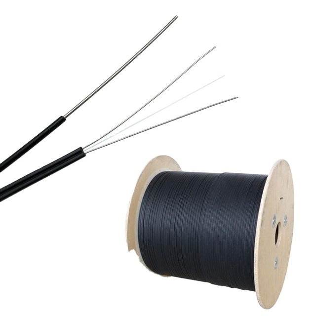 G657A G652D 1core 1km 2km Fiber Home Gjyxch 4 Fibras Ftth Cable Fibra Optica 2 Hilos Outdoor Ftth Drop Cable