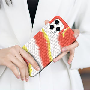 Funda de Teléfono de Lujo <span class=keywords><strong>con</strong></span> Textura Tejida, Antigolpes, de TPU Suave <span class=keywords><strong>con</strong></span> Forro de Microfibra, 28 Colores para 17 16 15 14 Pro Max - Product Image 4