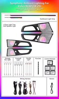 Kit d'éclairage LED d'ambiance Cardoo pour Volvo XC60 2018-2025 – Panneau dynamique coloré pour haut-parleurs et éclairage intérieur de voiture