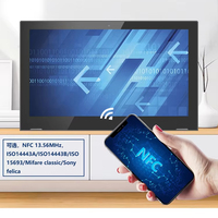 Écran tactile numérique de commande Android 15,6 pouces en forme de L, Quad-Core 4 Go + 64 Go, WiFi/4G, pour menu numérique et animation vidéo en centre commercial