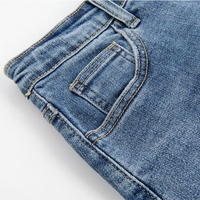 Nouvelle mode jupe en jean fendue taille haute pour femme, coupe trapèze mi-longue, slim