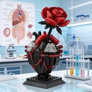 Modelo <span class=keywords><strong>de</strong></span> Plástico ABS Hecho a Mano, Corazón <span class=keywords><strong>de</strong></span> Reactor Explosivo, Adornos Compatibles con Rompecabezas - Product Image 3