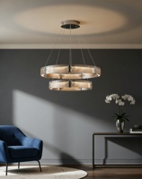 Lustre moderne en verre fait à la main de forme ronde Luminaire suspendu de style nordique Luminaire suspendu pour la maison, l'hôtel, le bureau
