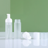 Flacon pompe en plastique PET givré blanc de 100 ml, 120 ml, 150 ml, 200 ml, 250 ml pour savon liquide moussant, lavage des mains, shampoing