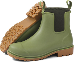 <span class=keywords><strong>Bottes</strong></span> en caoutchouc pour femmes toutes saisons avec cheville imperméable antidérapante Chaussures <span class=keywords><strong>de</strong></span> pluie d'extérieur pour le jardinage l'agriculture la <span class=keywords><strong>pêche</strong></span> les quais - Product Image 4