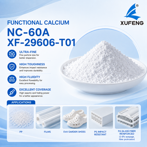 Carbonate de Calcium Fonctionnel (CAS 471-34-1) pour <span class=keywords><strong>Film</strong></span> PP EVA |   Qualité industrielle Pureté 97% |   Haute résistance, haute fluidité, faible - Product Image 1