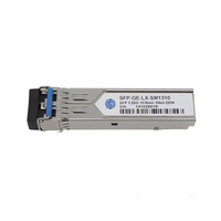 Transceptor de Fibra Óptica SFP--LX-SM1310 1.25G, 1310nm, 10km, LC Dúplex, Módulo Óptico SMF DDM para Ubiquiti Mikrotik