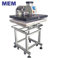 Presse à chaud automatique monoposte pneumatique 60x80cm pour vêtements, machine à embosser les T-shirts et à transférer les strass - Chine