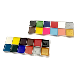 Kit Profesional de Pintura Facial y Corporal a Base de Agua con Ingredientes Naturales, No Tóxica, Hipoalergénica, 12 Colores Lavables - Product Image 1