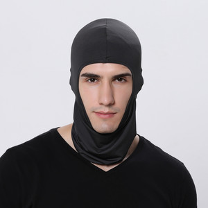 Sublimation druck Benutzer definiertes Logo Einfarbige Sport-Radsport-Gesichts abdeckung Skimask Einloch-Sturmhaube-Ski maske - Product Image 4
