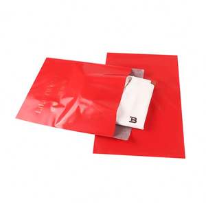 Sac d'expédition express auto-adhésif rouge, imperméable, résistant, pour colis, livraison, emballage, fournitures - Product Image 3