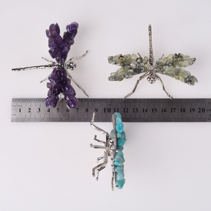 Đá vụn pha lê tự nhiên bán buôn, đá chuồn chuồn, tinh thể chữa bệnh, trang trí bàn làm việc, phòng khách - Product Image 5