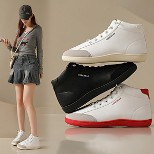 Nueva Tendencia de Moda, Zapatillas Deportivas de Hombre con Caña Alta, Transpirables, Deportivas y Casuales, Parte Superior de Cuero, Zapatos para Verano, Otoño e Invierno - Product Image 1