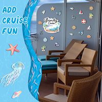 Vente en gros de papier imprimé personnalisé bateau de croisière mer fête décorer autocollants aimants cadeau personnalisé aimant souvenir aimants pour réfrigérateur