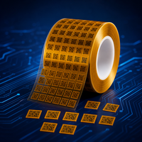 Étiquettes en polyimide haute température pour suivi de circuits imprimés (PCB) – Autocollants de précision découpés pour soudure à la vague et SMT, résistants à la chaleur