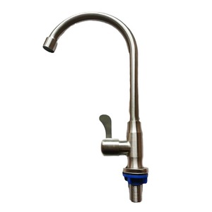 Robinet de cuisine Hemans en acier inoxydable à poignée unique, rotation à 360 degrés, montage sur plan pour évier et lave-vaisselle - Product Image 4