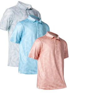 Biểu Tượng Tùy Chỉnh Mùa Hè Golf Áo Sơ Mi Khô Phù Hợp Với Hiệu Suất Ngắn Tay Áo In Độ Ẩm Wicking Cao Cổ Dệt Cho Áo Sơ Mi Cho Nam Giới - Product Image 1