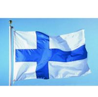Nouveau drapeau et fanion nationaux finlandais en polyester 100D, 3x5 pieds