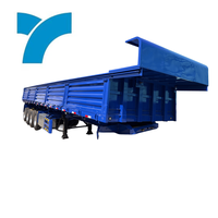 Remorque semi-remorque benne basculante en acier 20/40 pieds, neuve, durable, haute qualité, prix usine, capacité max. 80-120T
