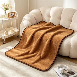 Manta de Polar, Gruesa, Cálida y Suave, para Hotel, Dormitorio o Sofá, de Doble Cara, Acogedora, de Color Sólido, Moderna - Product Image 2