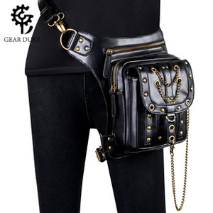 <span class=keywords><strong>Marsupio</strong></span> retrò <span class=keywords><strong>marsupio</strong></span> moda spalla in <span class=keywords><strong>pelle</strong></span> gotica borse a tracolla a tracolla coscia gamba fondina borsa borsa da viaggio - Product Image 2