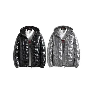 새로운 겨울 의류 따뜻한 따뜻한 자켓 후드 남성 패션 코튼 코트